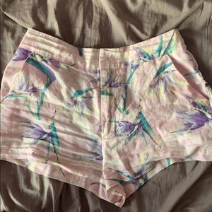 High Waisted Floral Shorts